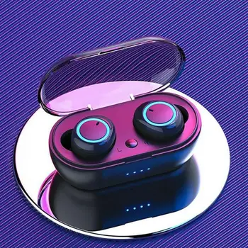 Bluetooth čepkov 5.0 Brezžične slušalke-Mini Stereo Slušalke, Brezžične V Uho Dotik za Nadzor Slušalke, Izberite Pesmi za vse telefone