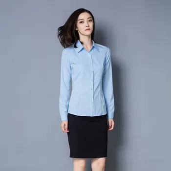 2021 Novo Plus Velikost Bele Majice za Ženske korejski Modal Dolg Rokav Slim Poslovne Srajce