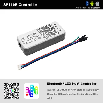 SP110 Bluetooth Controller USB Žice WS2812B Led Trak WS2812 Posamično Prostor RGB Slikovnih pik Svetlobe 30/60/144 Pixel Nepremočljiva