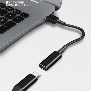 100W Hitro napajalni Kabel Kabel USB Tip C Ženski 5.5x2.5 7.9x5.5 4.5x3.0 7.4x5.0 mm Moški Vtič Pretvornik Napajalnik za Asus Lenovo