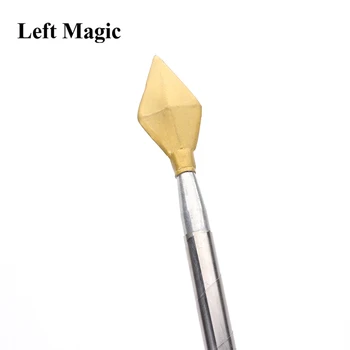 Strokovno se Pojavljajo Lance - Metal (Srebrno,za 1,6 m dolga) čarovniških Trikov Čarovnik Faza Prevara Rekviziti Zabavno Svile Magica Palico