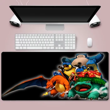 Pokemon 90x40cm Mouse Pad Igralec Zaklepanje Rob Gume PadMous Miško, Tipke na Tipkovnici Računalnika Mat