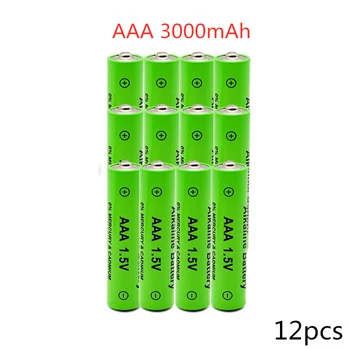 2021 veliko AAA Baterijo 3000mAh 1,5 V Alkalni bateriji AAA polnilne baterije za Daljinski upravljalnik Igrača svetlobe Batery+ polnilec