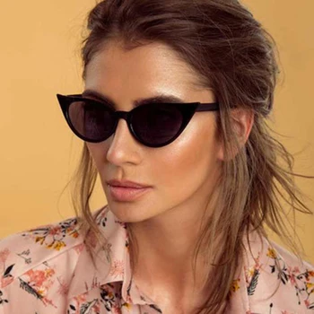 2020 Nove Ženske Mačka Oči Pohodništvo Mat Črna sončna Očala blagovne Znamke Oblikovalec Cateye sončna Očala za Žensko Očala UV400 Seksi Modni