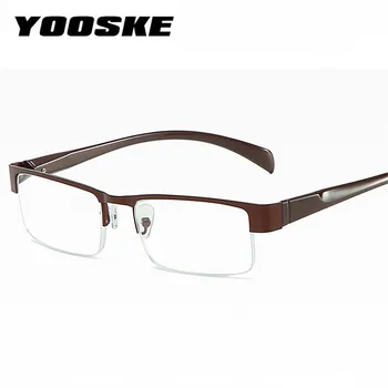 YOOSKE blagovno Znamko Modra Film Obravnavi Očala Moških Anti Modre svetlobe CR-39 Smolo Asferični Leče, Očala na Recept +1.0 1.5 2.0 2.5