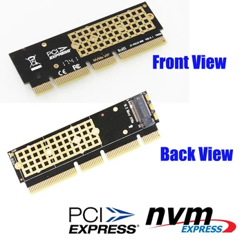M. 2 NGFF NVMe SSD da PCI-E 3.0 X4 X16, X8 Adapter M2 NGFF Tipko M PCI Express Extender Kartico hladilnega telesa Radiator za 1U 2U Strežniki PC