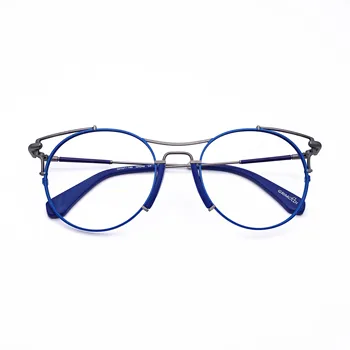 Belight Optični Nov Prihod dvodimenzionalno Oblikovanje Kovin, Stekla Mačka Oči Recept Očala Retro Okvir Očal GR049