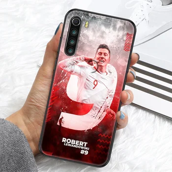 Robert Lewandowski Nogomet 9 Telefon primeru Za Xiaomi Redmi Opomba 7 7A 8 8T 9 9A 9, 10 K30 Pro Ultra black luxury hoesjes silikona