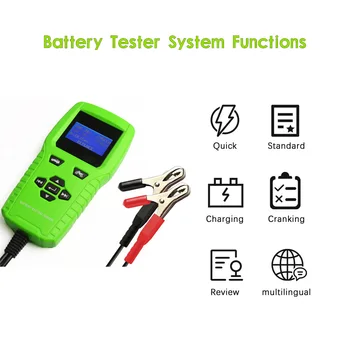 Marshell Akumulator Tester 12V 100 do 2000CCA Ukrep Baterije Analyzer Orodje s Tiskalnikom, Auto Power Sistem, Diagnostični Meter