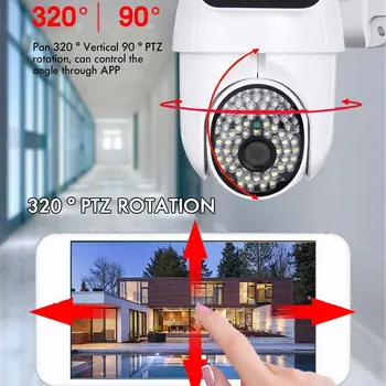 3MP PTZ Auto Tracking WiFi Kamera 1080P AI Humanoid Odkrivanje Zunanja IP Kamera Two-Way Audio IR Nočno Vizijo CCTV Nadzor