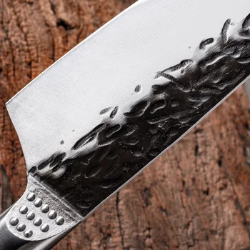 Japonski Kuhar Nož Ročno Kovani Kiritsuke Kuhinjski Nož iz Nerjavečega Jekla Nož za Meso, Sadje, Ribe, Zelenjava Mesar Nož