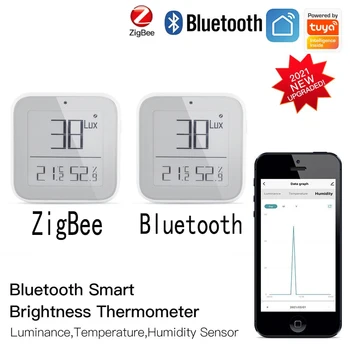 Smart Zigbee naprave, ki so združljive Svetlost Termometer v Realnem času Svetlobo Občutljiva na Temperaturo In Vlažnost Detektor