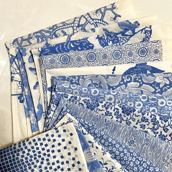 5PCS keramike, keramike, gline papir za Prenos glaze underglaze cvet papir Jingdezhen modre in bele porcelanaste navaden aplicirano