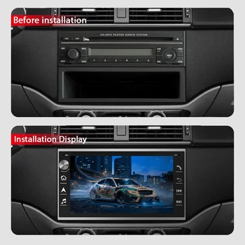 Podofo Android 10.0 2Din Avto Multimedijski predvajalnik, 7 palčnim RDS FM GPS Avto Auto Radio Za VW BORA/POLO/MK5/SHARAN/JETTA/MK4/CITI/CHICO