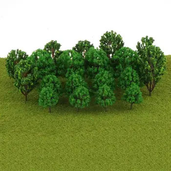 Model Drevesa Železnice Diorama Wargame Pokrajino Mini Plastični HO Merilu Scene