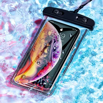 Univerzalni Pokrov Nepremočljiva Telefon Primeru Nepremočljiva Coque Plavati Vrečko Vrečka Ohišje Za Samsung S8 S10 Za iPhone 11 XS X 12 mini Pro MAX