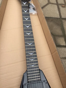 Guitarra Eléctrica blanca de triángulo Jackson de alta calidad personalizada de fábrica . ¡Strojne opreme negro guitarra eléctrica Bie