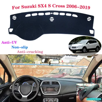Avto nadzorna plošča Pokrov Zaščitni Ploščici Za Suzuki SX4 S Križa 2006-2019 Pribor nadzorni Plošči Dežnik pet nadzorna plošča Pokrov Dash Mat