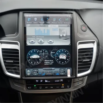 Tesla Slog 12.1 palca Za Honda Accord 2012 9+ Auto Radio Stereo Android 9 4G LTE Avto GPS Navigacija Glavo Enota Multimedijski Predvajalnik