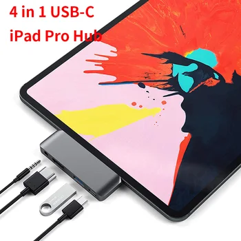 USB Tip-C Mobilne Pro Hub kartica z USB-C PD Polnjenje USB 3.0 & 3,5 mm Slušalke Jack HDMI je združljiv Za leto 2020 iPad Pro Tablet