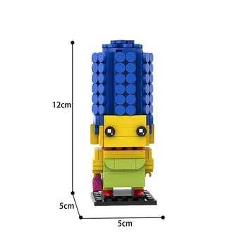 MOC Dih Divji Značaj Povezavo Model gradniki Mini Brickheadz Številke Opeke DIY Ideja, Igrače Za Otroke Xmas Darila