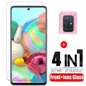 4-v-1 Za Samsung Galaxy A51 Steklo Za Samsung A51, Kaljeno Steklo Full Screen Protector For Samsung A51 A71 M31 M21 Objektiv Stekla