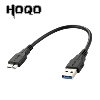 Kratka 20 cm 1 ft USB 3.0 Moški A do USB 3.0 Micro B Kabel USB-C, USB 3.0 Micro B Kabel za Zunanji Trdi Disk HDD bela bk
