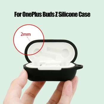 Stroj Silikonski Zaščitni Pokrov Lupini Anti-padec Slušalke Primeru za OnePlus Brsti Z TWS Brezžične Bluetooth Slušalke Pribor