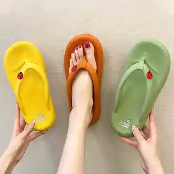 Ženske Preprosto Barva Udobne Copate Flip Flop Poletje Korejski Moda Priložnostne Non-Slip Nekaj Sandali Dihanje Plaži