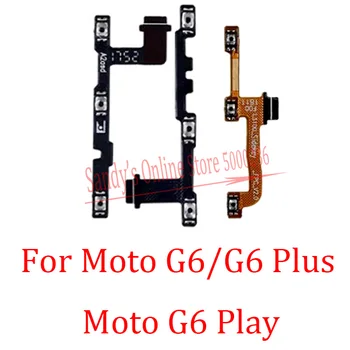10 KOSOV Moč In Obseg Strani Gumb Flex Kabel Za Motorola Moto G6 G6 Plus G6 Igra Moči Na Off Obseg Strani Ključnih Flex Kabel Del