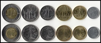 Etiopija 6 Kosov Kovancev, Nastavite Afriki Novo Izvirno Kovanec Je Unc Zbirateljske Edition Resnično Redkih Priložnostni