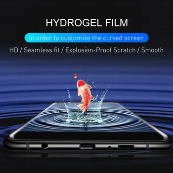 200D Polno Ukrivljeni Hydrogel Film Za Samsung Galaxy S21 Ultra 5G S20 FE S10 S8 S9 Plus Opomba 20 10 Lite Zaslon Patron, Ne Steklo