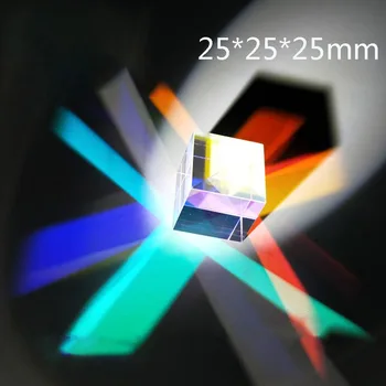 Barva Prizmo Kocka s 25*25*25 mm Luč na Šestih Straneh Brezhibno Tricolor Ustvarjalne Okraski