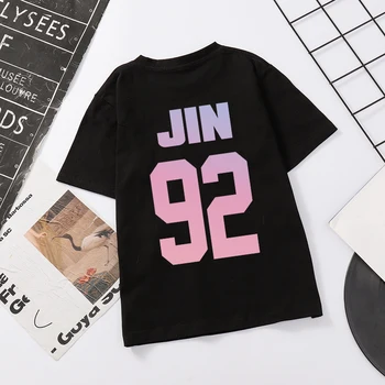 Jungkook Suga Jimin V Jin J-upam, da izdelek RM T-Majice Poletje korejski Bangtan Fantje Kpop Oblačila, Casual Dekleta Bombažne Majice s kratkimi rokavi Otroci Vrhovi