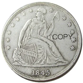 1845 Sedi Liberty Dolarjev Silver Plated Kopijo Kovancev