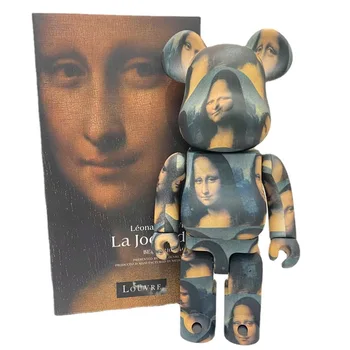 Nove Prodaja Bearbricklys 400% 28 cm Pisane Kroglice Pvc figuric Bloki Medved Lutka Dekoracijo Modeli Prijatelji Igrače Božično Darilo