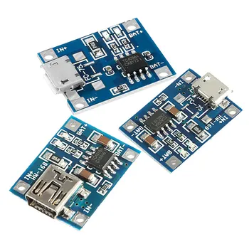 Mikro Mini USB 5V 1A TP4056 Litijeva Baterija, Polnilnik Modul za Polnjenje plošče Z Zaščito Dual Funkcije 1A Li-ion