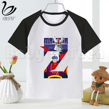 Mazinger Z Novo Smešno T-Shirt Fantje Fant Majica Fashion O-Vratu Otroci Kratek Rokav Tees Tiskanje Otroci Oblačila