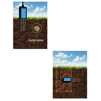 Vrt kmetijskih zemlji, temperaturo in vlago odkrivanje ukrep napravo tal temp. in vsebnostjo vode krmilnik s senzorjem