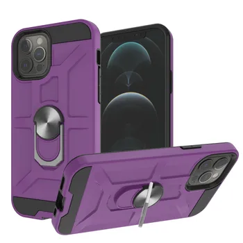 Oklep Krepak Anti Spada Zaščita Telefona Primeru Za IPhone X XS XR 7 8 11 12 Pro Mini Plus Max SE 2020 Obroč Imetnik Oporo Pokrov