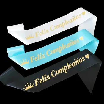 Španski Happy Birthday Feliz Cumpleanos Quinceanera Krila Ženske, Dekleta Sladko 13. 16. in 18. 20. do 30. Rojstni dan Dekoracijo
