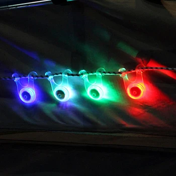 10 Kos vodoodporna LED Šotor Niz Vrv Stražar Viseče Luči Mini Svetilka Kampiranje na Prostem Opozorilo Varnost Lučka Naključno Barvo