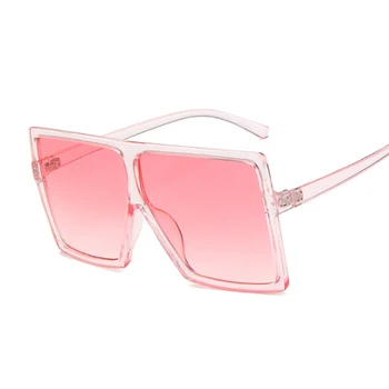 Nov Modni Oblikovalec blagovne Znamke Big Okvirjem Kvadratnih sončna Očala Ženske Prevelik Okvir Vintage sončna Očala Ženski Oculos De Sol UV400