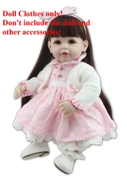 Nova 20-23 palca rodi punčko oblačila za npk lutka baby dekle obleko lutka obleko pribor DIY prerojeni malčka lutke igrače za otroke
