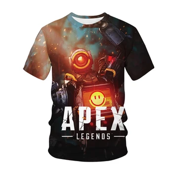 Igra Apex Legende 3D Print majica s kratkimi rokavi Moški Ženske Modni Ulične O-Vratu Hip Hop T Shirt Unisex Tshirt Vrhovi Harajuku Moška Oblačila