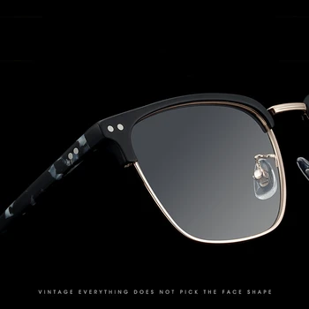 Moške Novi Retro Preprost Semi-Titan Okvir Očal Stanja Obrvi Okvir Očal Ultralahkih Kratkovidnost Optičnih Očal OY1002