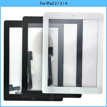 10PCS zaslon na Dotik Za iPad 2, Zaslon na Dotik, Plošča Senzorja za Računalnike Doma Gumb Za iPad iPad 3 4 A1459 A1395 A1416 Steklo Zamenjati