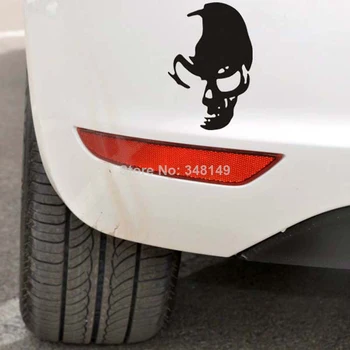 Aliauto Avto-styling Smešno Avto nalepke Nalepke In Lobanje Ghost Rider, Poacher, Odsevni Dodatki Za Volkswagen Polo Golf Kia