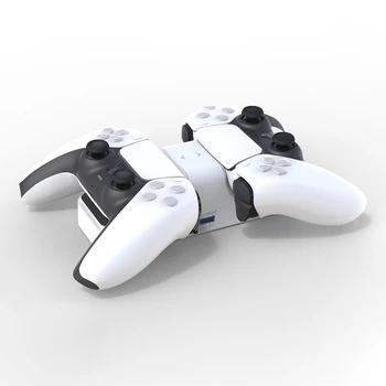 PS5 polnilno Postajo Dvojno napajalno postajo Polnilnik Stojalo za PlayStation 5 DualSense Brezžični Krmilnik za Igre