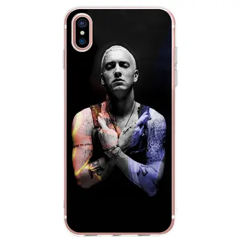 Hip Hop Rapper Eminem Rap Kralj Primeru Telefon Za iPhone 12 11 Pro X XR XS Max SE2020 7 8 6 6s Plus 5S Silikonsko TPU Mehko Zadnji Pokrovček